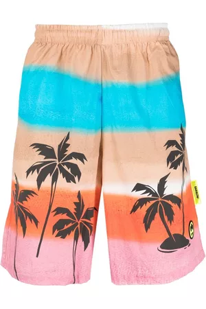 BARROW Bermudas con palmera estampada