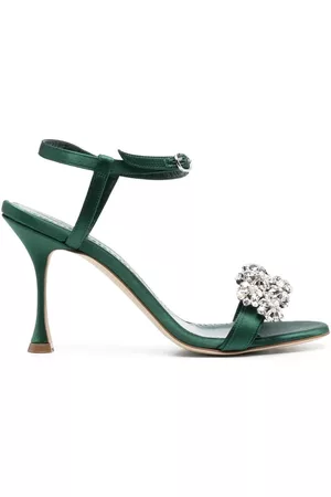Manolo Blahnik Sandalias con detalles de cristal