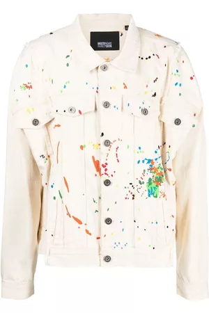 MOSTLY HEARD RARELY SEEN Chaqueta vaquera con pintura bordada