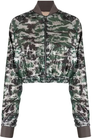 Khrisjoy Chaqueta bomber con motivo militar