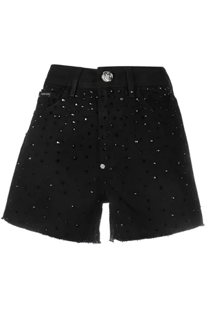 Philipp Plein Pantalones vaqueros cortos con detalles de cristal