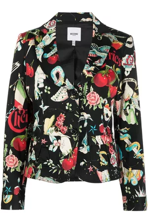 Moschino Blazer con estampado gráfico