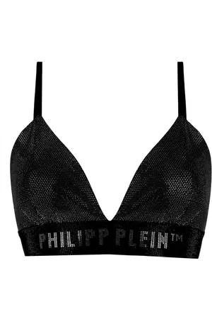 Philipp Plein Sujetador con apliques de strass