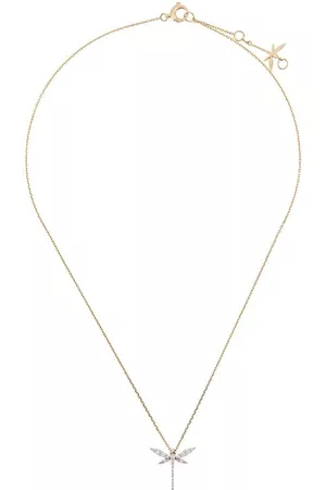 ANAPSARA Collar Dragonfly mini en oro amarillo de 18kt con diamantes