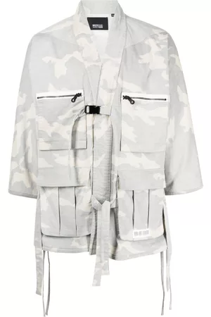 MOSTLY HEARD RARELY SEEN Chaqueta de pana con motivo militar