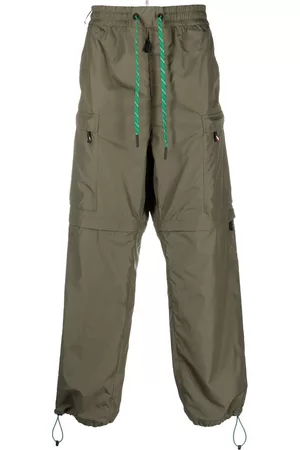 Moncler Pantalones rectos con ribete en contraste