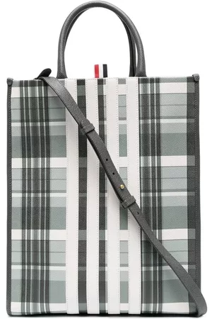 Thom Browne Bolso shopper con motivo 4-Bar
