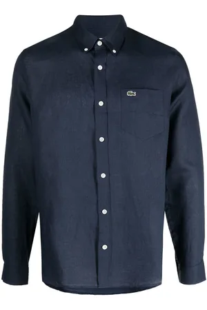Lacoste Camisa con logo bordado y botones