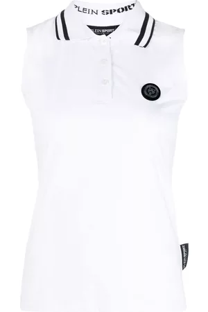 Philipp Plein Top sin mangas con cuello de polo