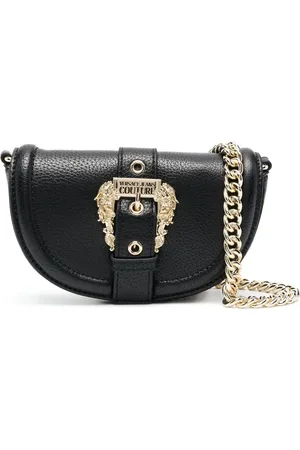 VERSACE Bolso de hombro con detalle de hebilla