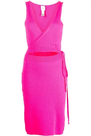 Patou Vestido cruzado de punto