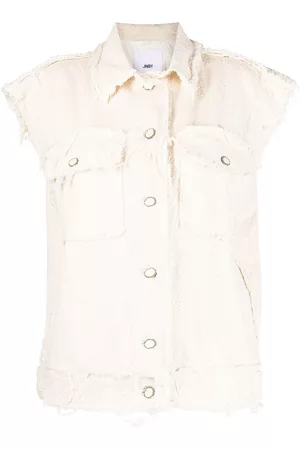 JNBY Chaqueta sin mangas con borde sin rematar