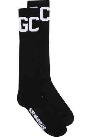GCDS Calcetines en intarsia de media caña