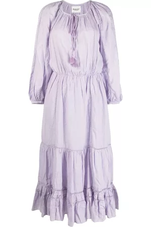 Marant Etoile Vestido midi Latifa acampanado