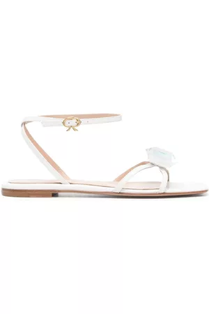 Gianvito Rossi Sandalias planas con tiras cruzadas