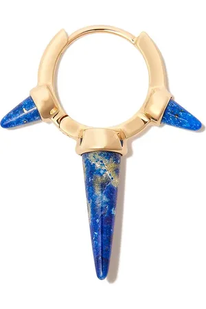 Maria Tash Aros Spike en oro amarillo de 18kt con lapislazuli
