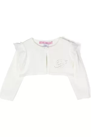 MISS BLUMARINE Cárdigan con logo con apliques