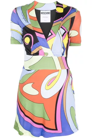 Moschino Vestido ajustado con estampado geométrico