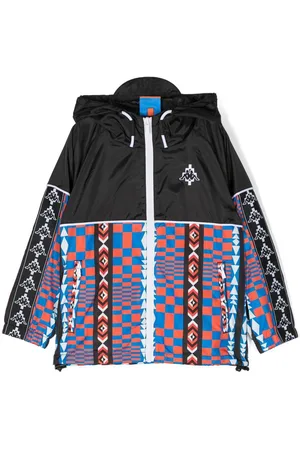MARCELO BURLON Chaqueta con capucha y logo en el pecho