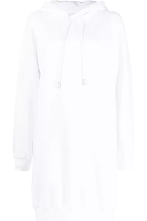 OFF-WHITE Vestido con capucha y motivo Diag