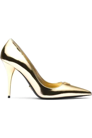 Prada Zapatos de tacón metalizados