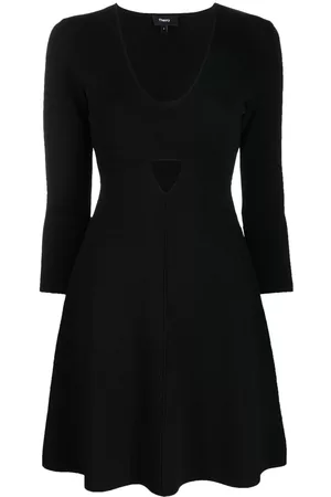 THEORY Vestido corto con abertura