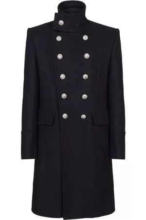 Balmain Double-breasted wool coats