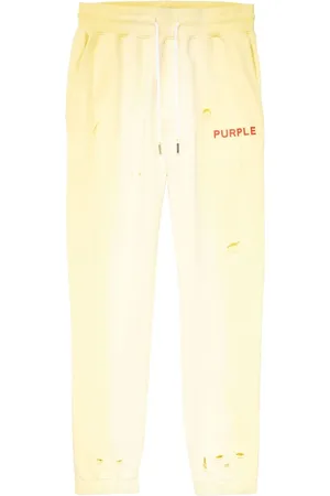 Purple Brand Pantalones de chándal con logo estampado