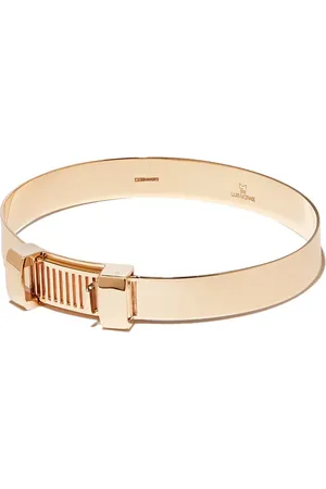 LUIS MORAIS Pulsera Cable en oro amarillo de 14kt