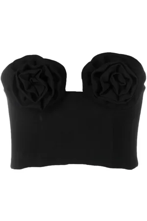 MAGDA BUTRYM Top estilo bustier con aplique floral
