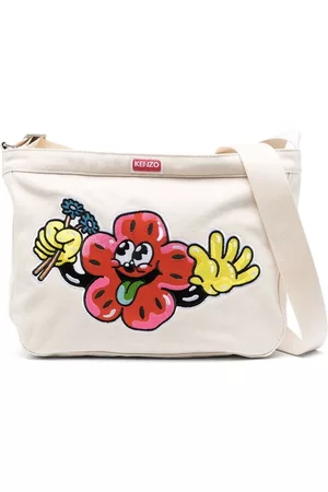 Kenzo Bolso de hombro con parche del logo