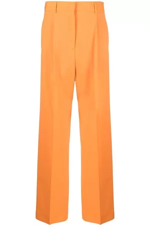 Msgm Pantalones rectos de talle alto