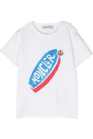 Moncler Camiseta con motivo de tabla de surf