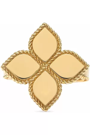Roberto Coin Anillo Princess Flower en oro amarillo de 18 ct
