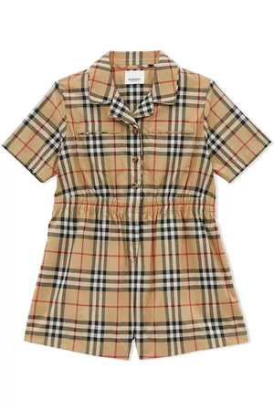 Burberry Mono corto con motivo Vintage Check
