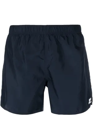 Courrèges Bañador liso con parche del logo