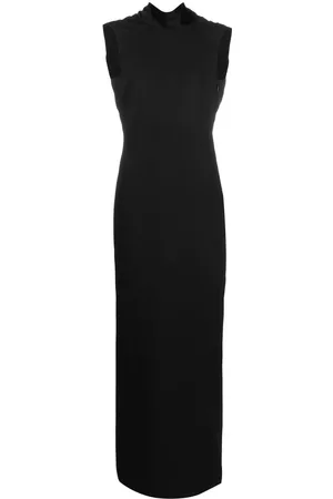 VERSACE Vestido drapeado con espalda abierta