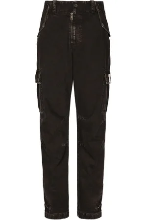 Dolce & Gabbana Pantalones cargo con motivo teñido