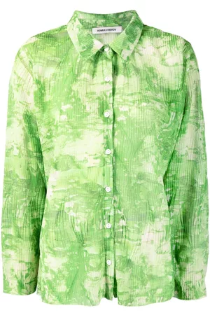 HENRIK VIBSKOV Camisa plisada estampada