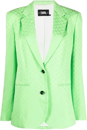 Karl Lagerfeld Blazer con monograma en jacquard