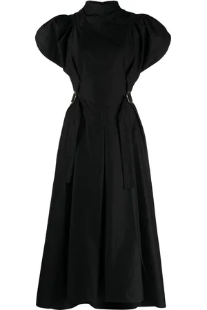 3.1 Phillip Lim Vestido midi acampanado con cuello alto