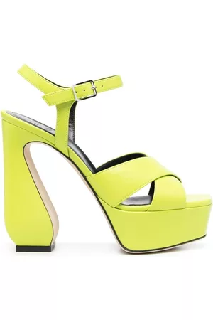 SI ROSSI Sandalias con tacón esculpido