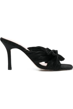 Loeffler Randall Mules plisados con nudo