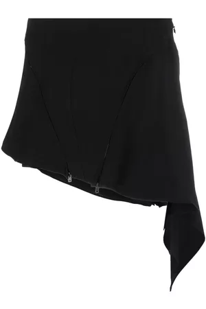 MUGLER Minifalda asimétrica drapeada