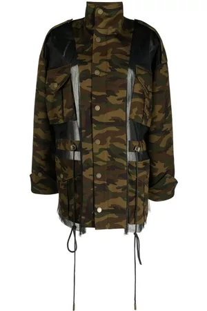 MONSE Chaqueta militar con diseño deconstruido
