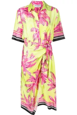 Ermanno Firenze Vestido con estampado gráfico
