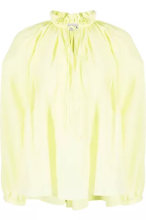 Lanvin Blusa con cuello plisado