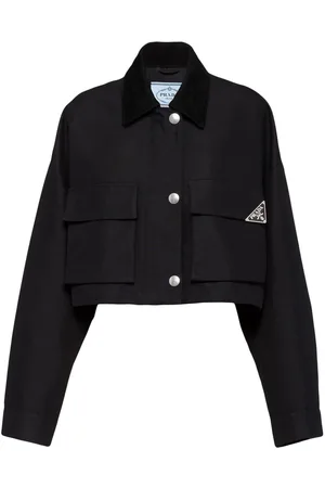 Prada Chaqueta tipo blusón con logo triangular