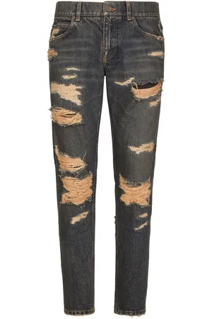 Dolce & Gabbana Vaqueros slim con detalles rasgados