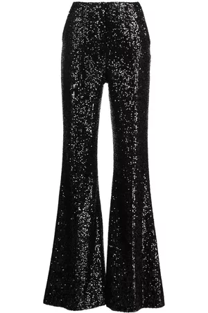 Elie saab Pantalones acampanados con lentejuelas